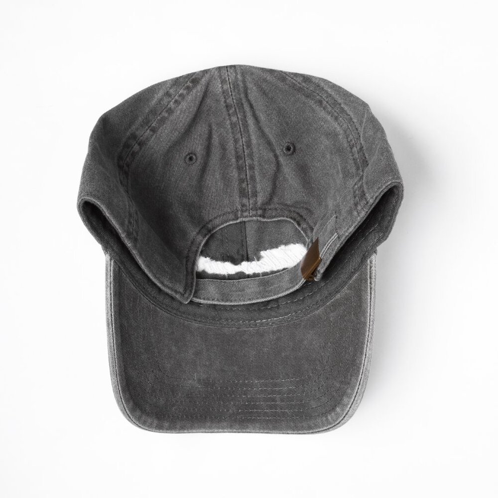 Childless Cat Lady charcoal gray dad cap hat - Picture 4 of 8
